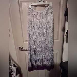 White House Black Market Black and White Patterned Skirt